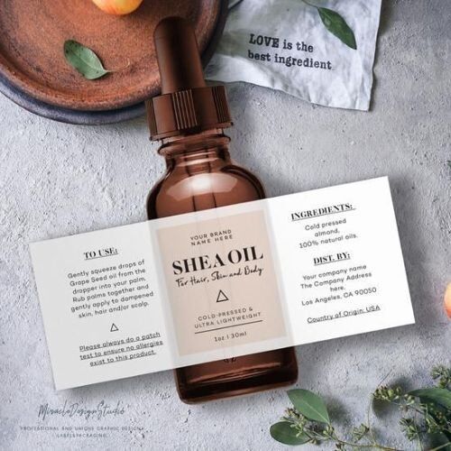 Venyl Cosmetic Label